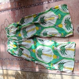 True Destinations palazzo cover up draw string pants